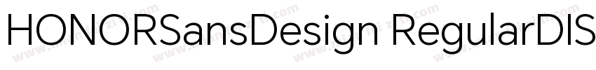 HONORSansDesign RegularDISP字体转换